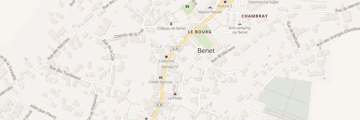 Plan du 2 Rue de la Coroierie à Benet