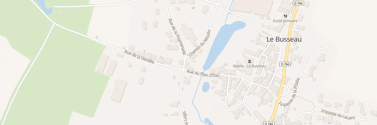 Plan du 1 Rue de la Promenade au Busseau