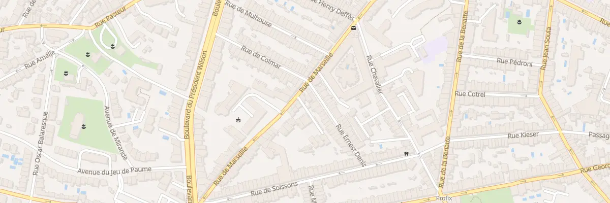Plan du 70 Rue de Marseille à Bordeaux