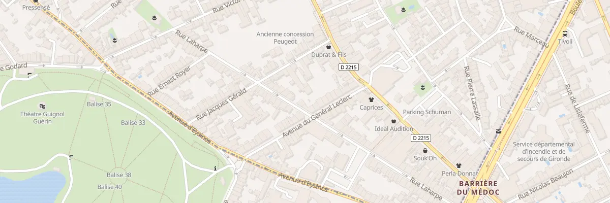 Plan du 65 Rue Laharpe au Bouscat