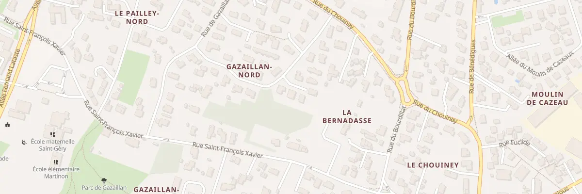 Plan du 3 All de l’Aurore à Gradignan