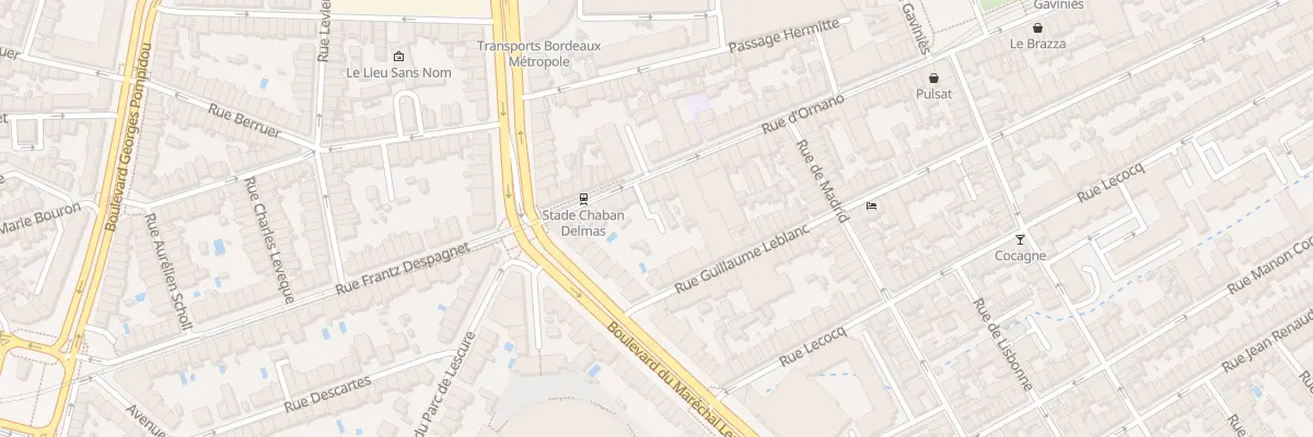 Plan du 290 Rue d’Ornano à Bordeaux