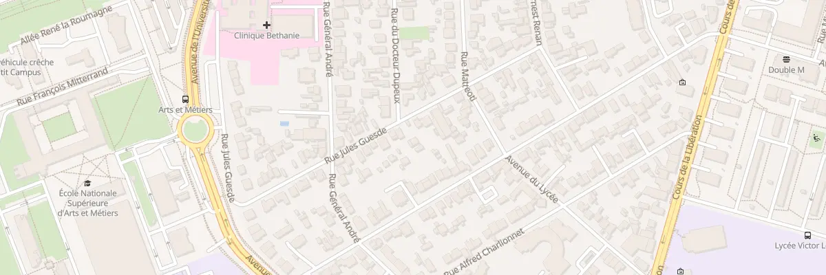 Plan du 40 Rue Jules Guesde à Talence