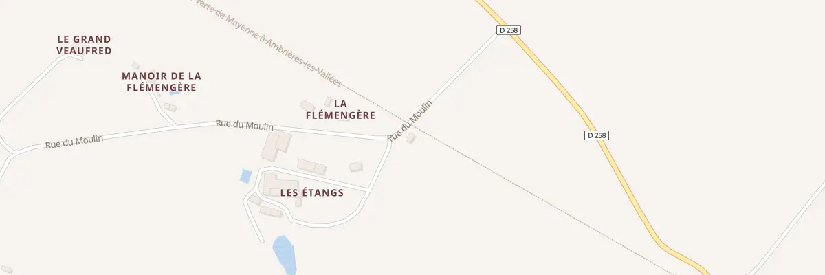 Plan du 5090 Les Etangs à Saint-Loup-du-Gast