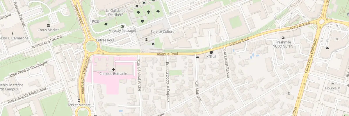Plan du 2 Rue Docteur Dupeux à Talence