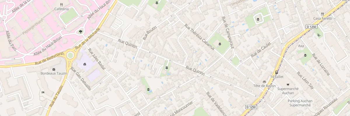 Plan du 79 Rue Quintin à Bordeaux