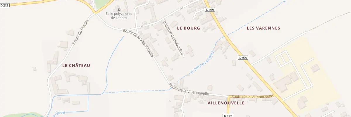 Plan du 6 Imp Goulebenèze à Landes