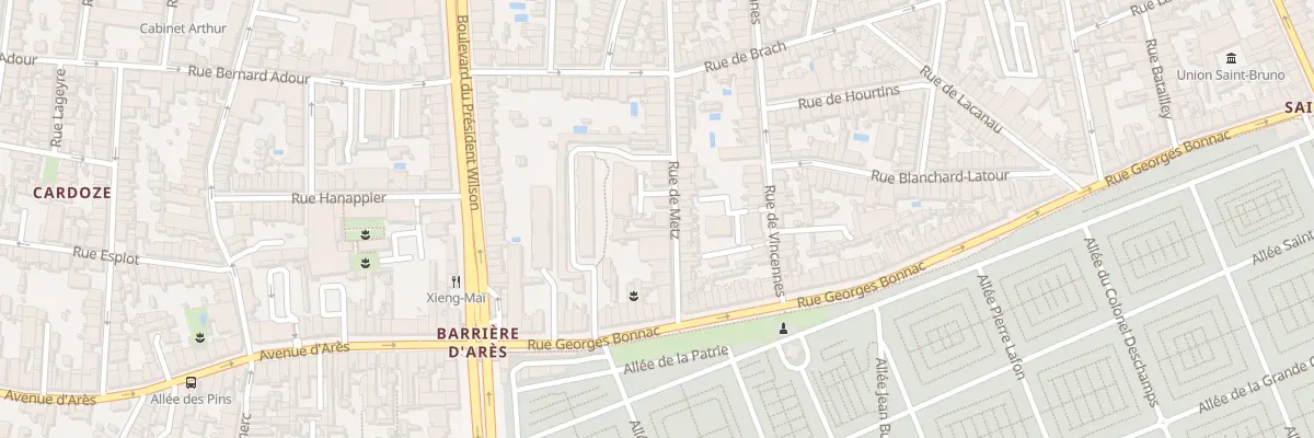 Plan du 31 Rue de Metz à Bordeaux