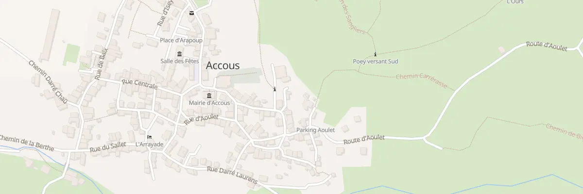 Plan du 2 Che de Garcet à Accous