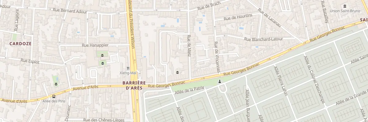 Plan du 41 Rue de Metz à Bordeaux