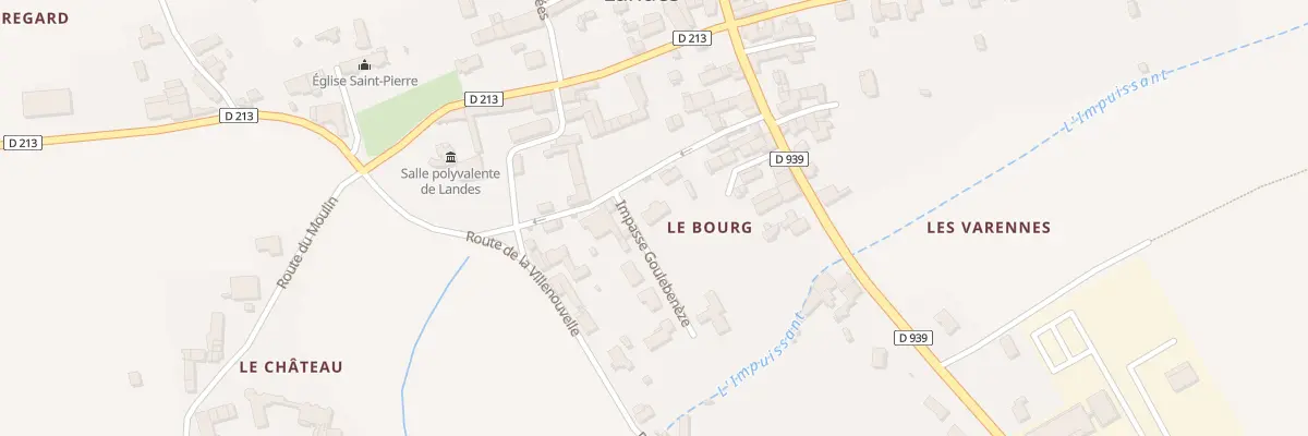 Plan du 1 Imp Goulebenèze à Landes