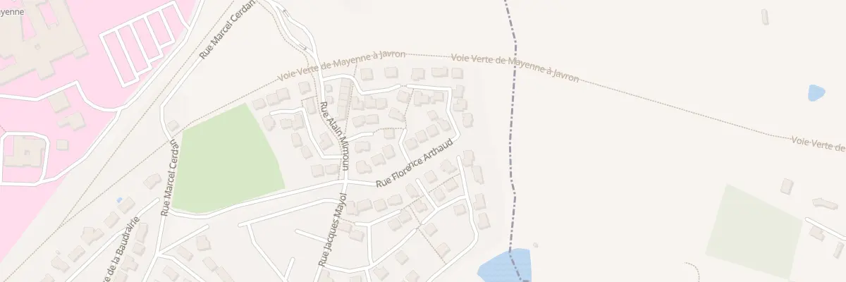 Plan du 4 Rue Florence Arthaud à Mayenne