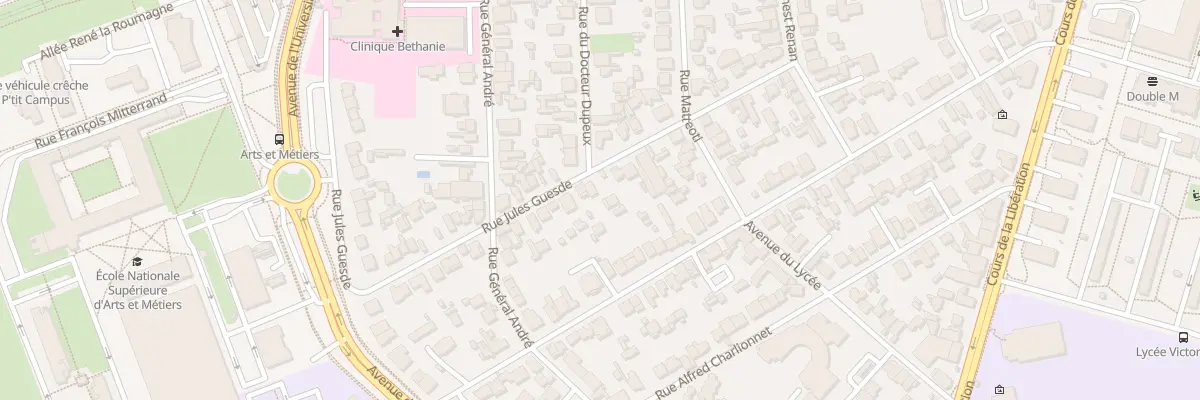Plan du 42 Rue Jules Guesde à Talence