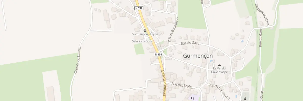 Plan du 54 Rte du Somport à Gurmençon