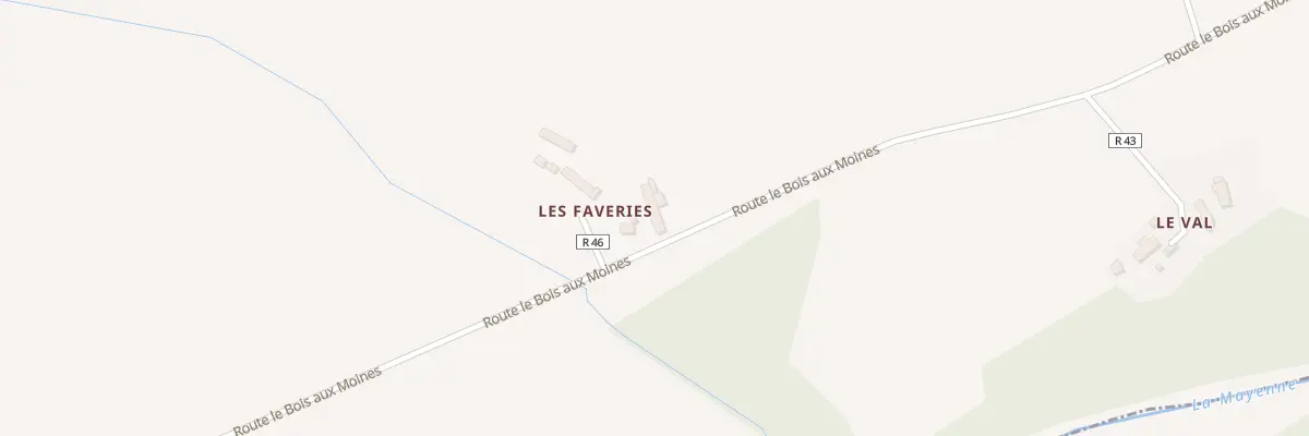 Plan du 1 Rte le Bois aux Moines à Ambrières-les-Vallées