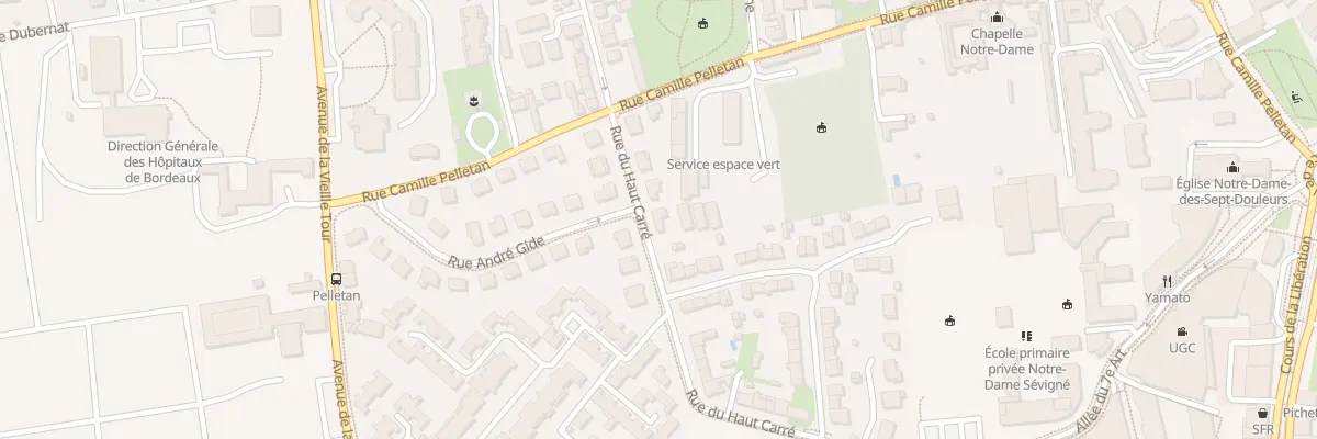 Plan du 45 Rue du Haut Carre à Talence