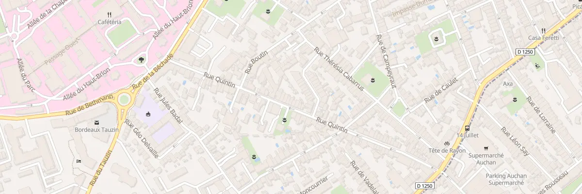 Plan du 85 Rue Quintin à Bordeaux