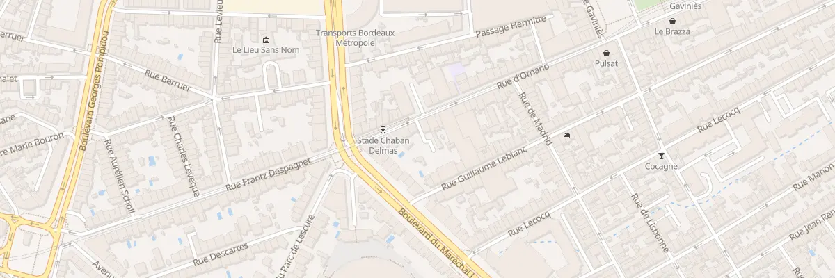 Plan du 294 Rue d’Ornano à Bordeaux