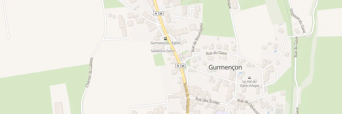 Plan du 52 Rte du Somport à Gurmençon