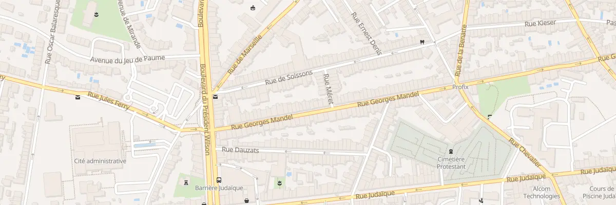 Plan du 197 Rue Georges Mandel à Bordeaux