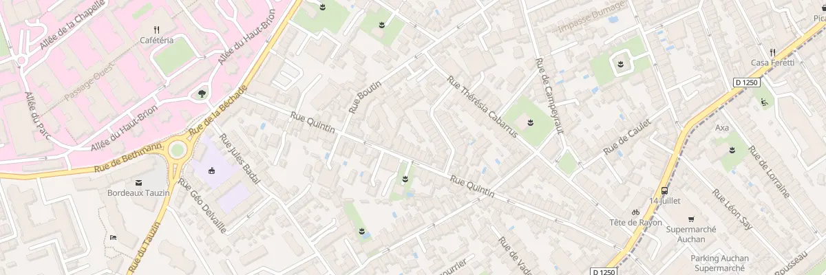 Plan du 87 Rue Quintin à Bordeaux