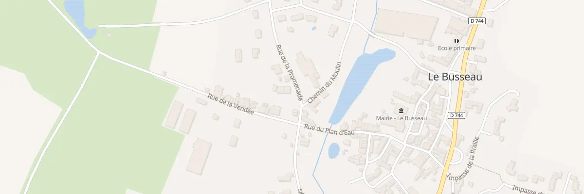 Plan du 2 Rue de la Promenade au Busseau