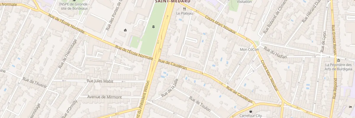 Plan du 73 Rue de Caudéran à Bordeaux