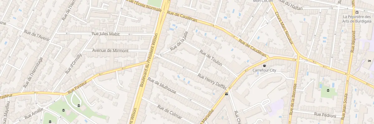 Plan du 33 Rue Henry Deffes à Bordeaux