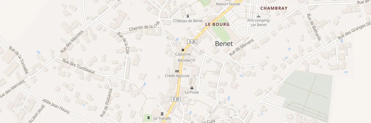 Plan du 18 Rue de la combe à Benet