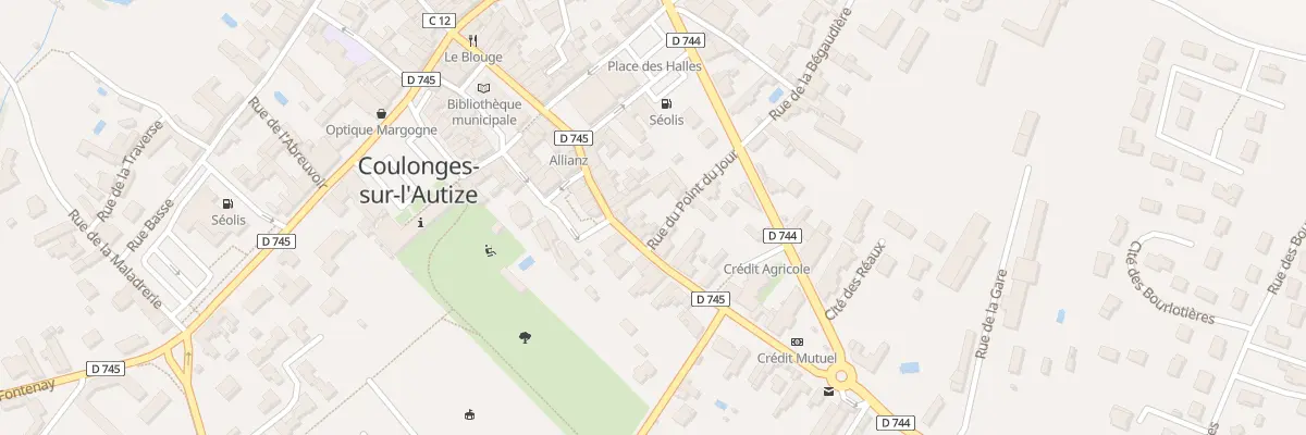 Plan du 1B Av de la Gare à Coulonges-sur-l’Autize