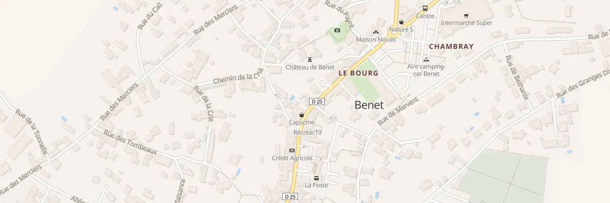 Plan du 11 Rue de la combe à Benet
