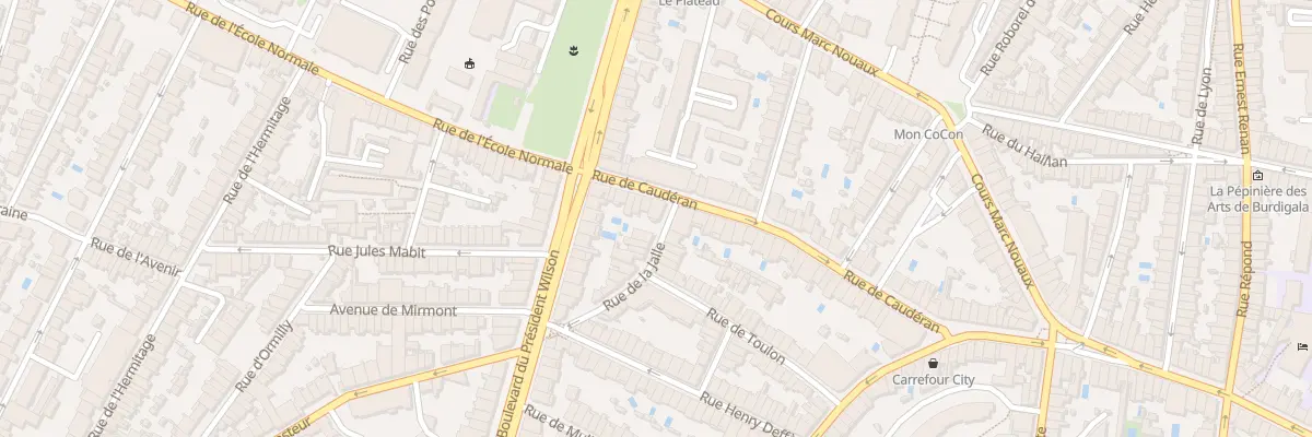 Plan du 58 Rue de Caudéran à Bordeaux