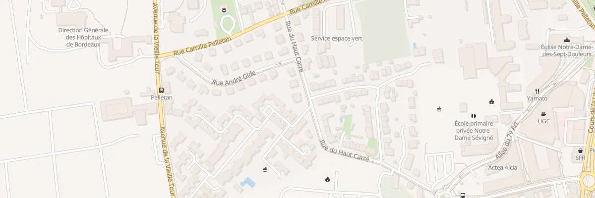 Plan du 38 Rue du Haut Carre à Talence