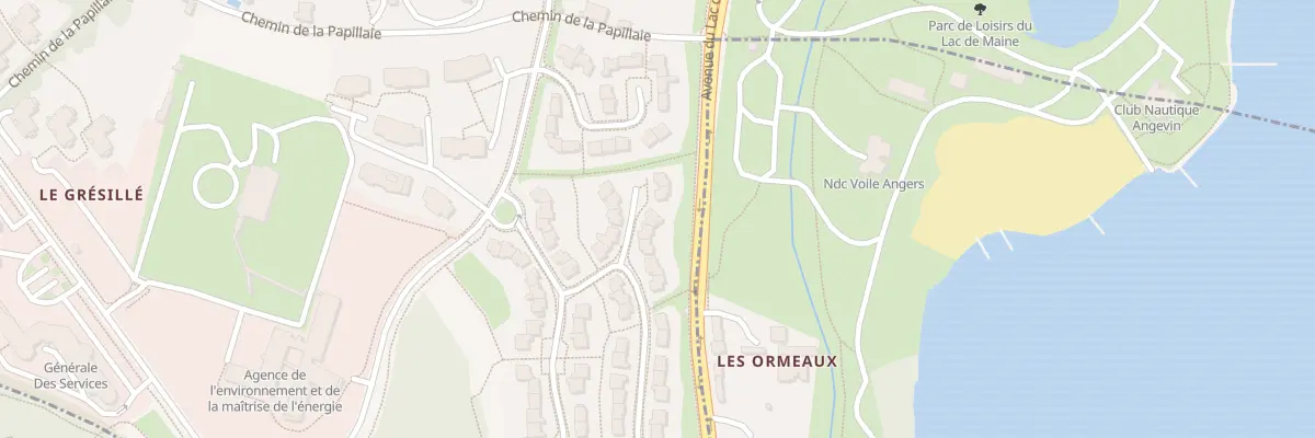 Plan du 92 Sq de la Chouanière à Angers