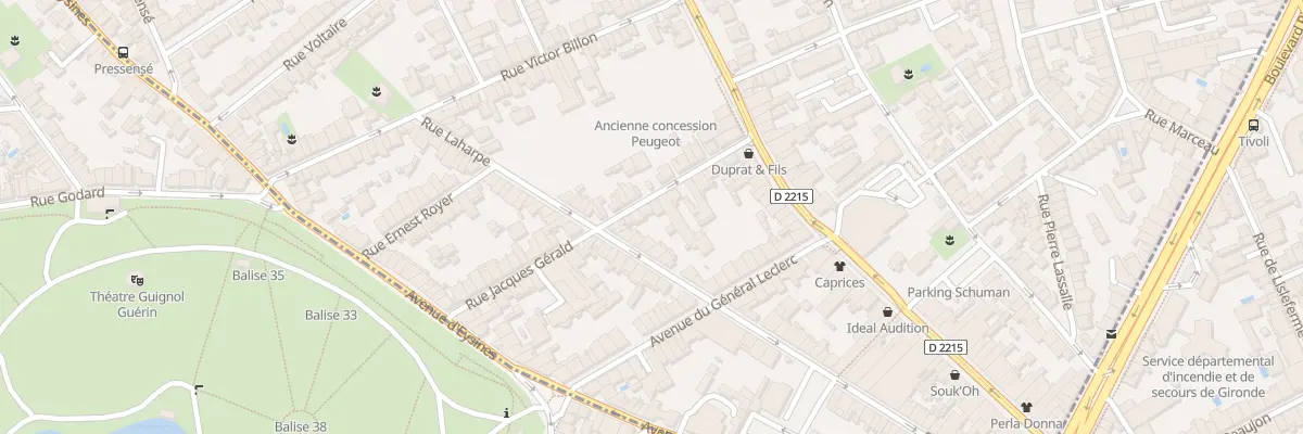 Plan du 22 Rue Jacques Gérald au Bouscat