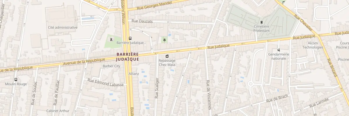 Plan du 268 Rue Judaïque à Bordeaux