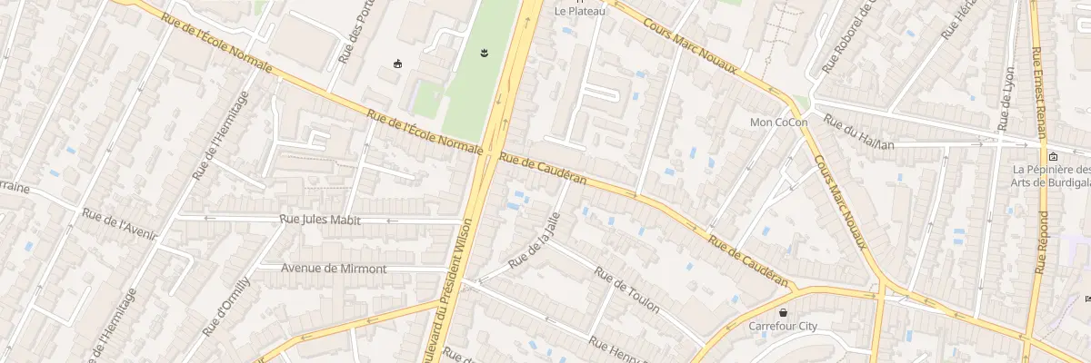 Plan du 60 Rue de Caudéran à Bordeaux