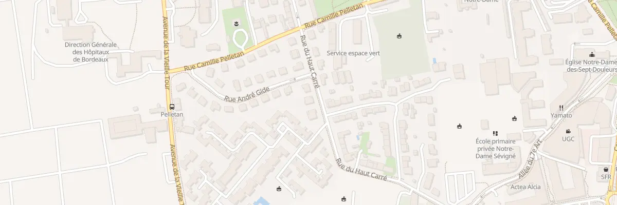 Plan du 40 Rue du Haut Carre à Talence