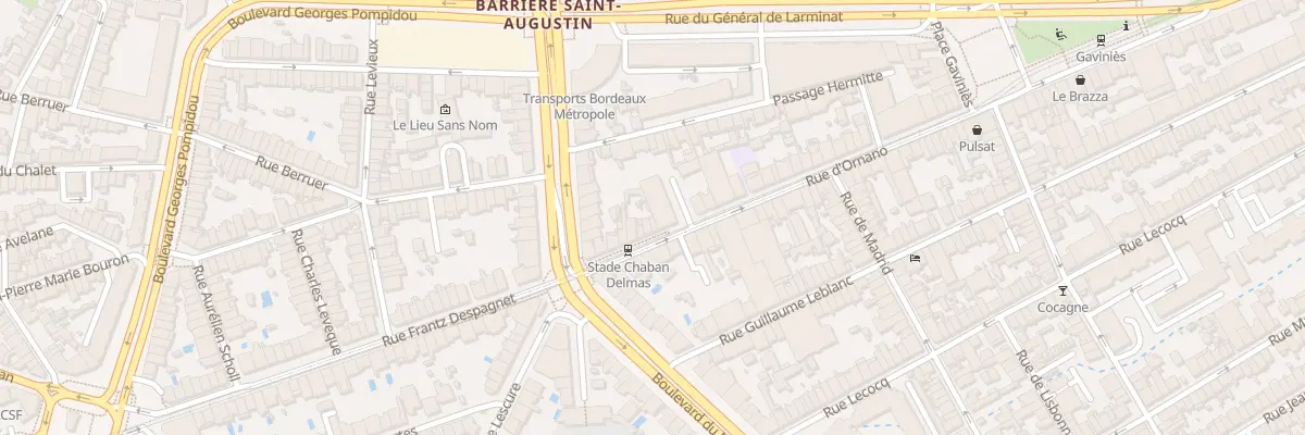 Plan du 287 Rue d’Ornano à Bordeaux