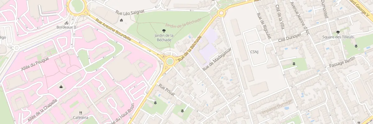 Plan du 34 Rue de la Béchade à Bordeaux