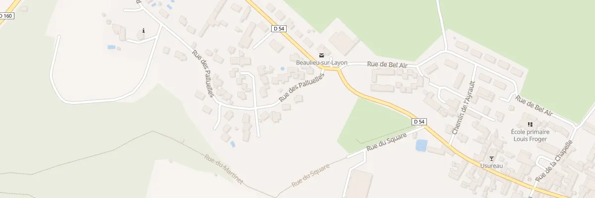 Plan du 2 Rue des Palluelles à Beaulieu-sur-Layon