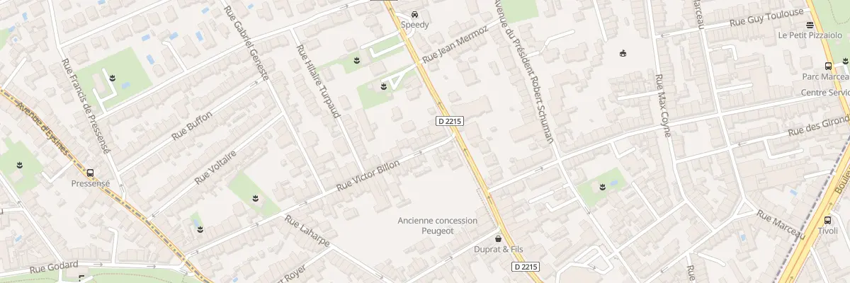 Plan du 1 Rue Victor Billon au Bouscat