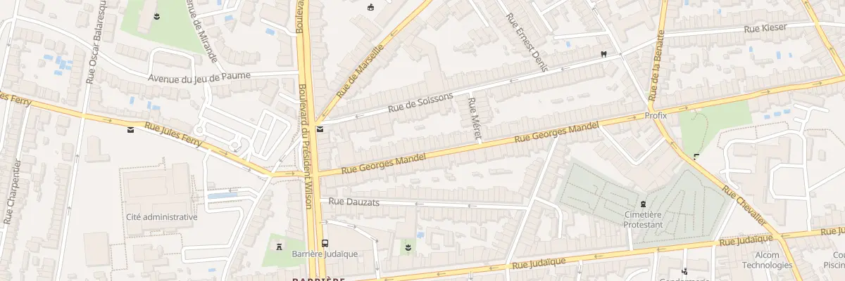 Plan du 205 Rue Georges Mandel à Bordeaux