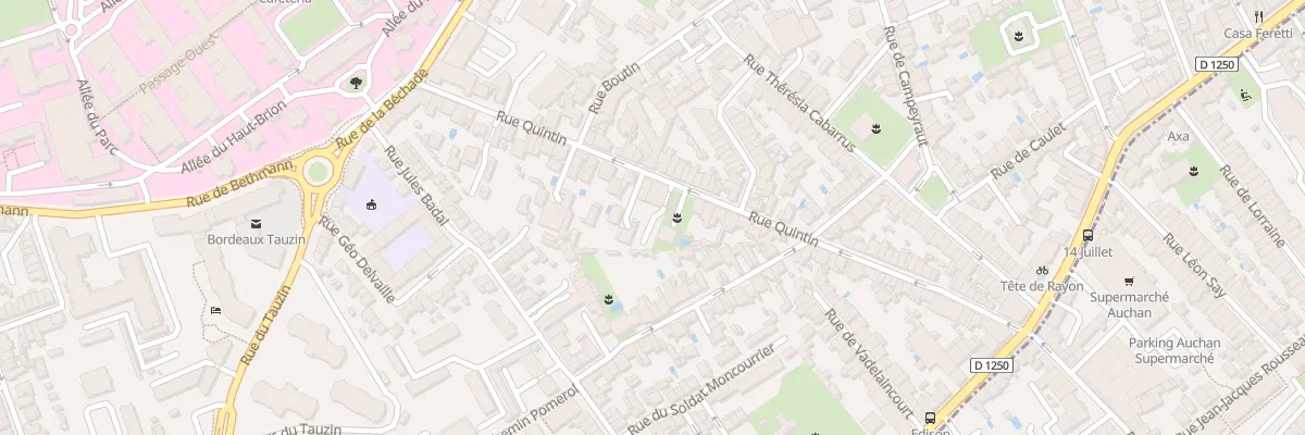 Plan du 78 Rue Quintin à Bordeaux