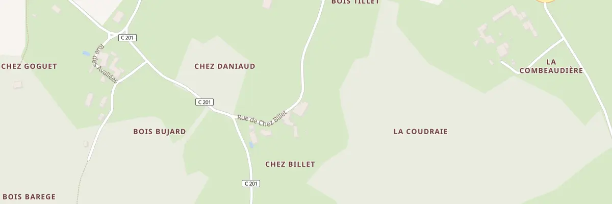 Plan du 1B Rue de Chez Billet à Bignay
