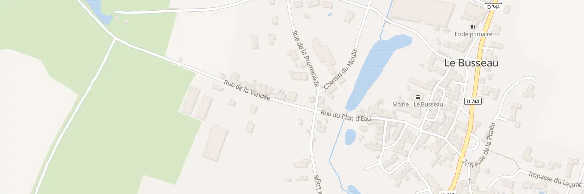 Plan du 3 Rue de la Vendée au Busseau