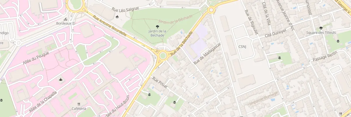 Plan du 38 Rue de la Béchade à Bordeaux