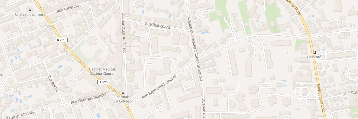 Plan du 34 Rue Raymond Poincaré au Bouscat