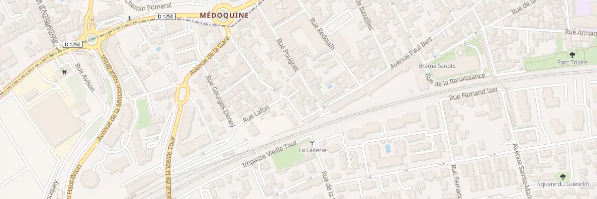 Plan du 54 Rue de la Medoquine à Talence