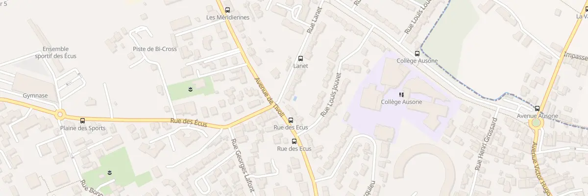 Plan du 1 Rue Lanet au Bouscat